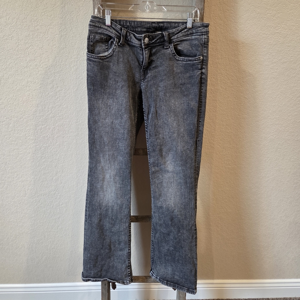 H&M Divided Dark Gray Straight Leg Jeans - Size 8